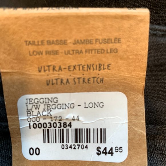 NWT Garage Black Jegging Jeans Ultra Stretch 5 Pockets W25xL32 Womens Sz 00 Long - Picture 4 of 10